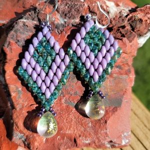 Handmade Retro Super Duo Diamond Drops